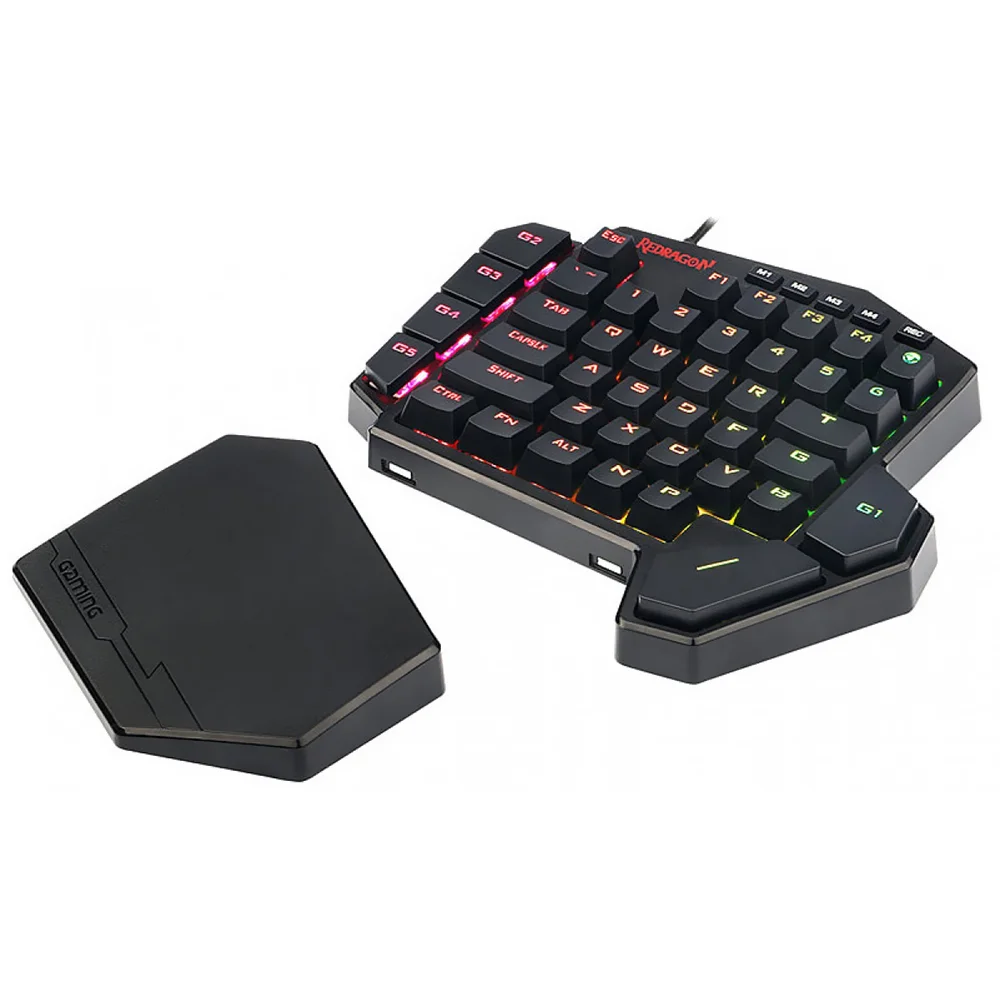 Imagem 3 de 3 do produto Teclado Gamer Mecânico Redragon K585RGB Diti Usb / RGB / Red / Inglês - Preto