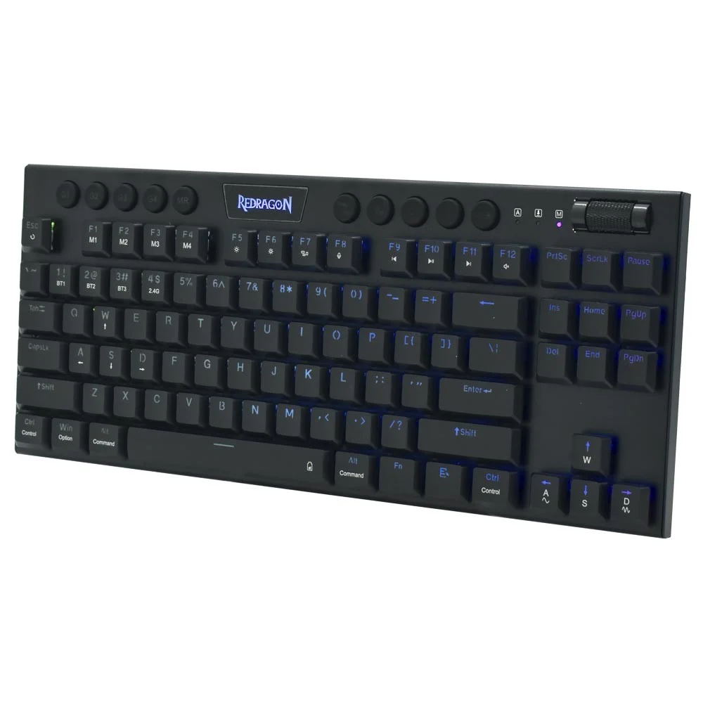 Imagem 3 de 3 do produto Teclado Gamer Mecânico Redragon K621RGB-pro Horus Pro Tkl Wireless / Red / Inglês - Preto