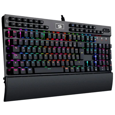Teclado Gamer Mecânico Redragon K550RGB-1 Yama Usb / RGB / Espanhol - Preto