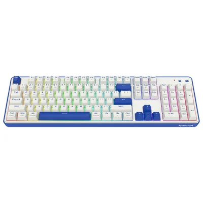 Teclado Gamer Mecânico Redragon K685wb-RGB-pro Faye Pro Usb / Red / Inglês - Branco / Azul