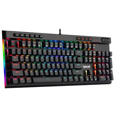 Teclado Gamer Mecânico Redragon K580RGB Vata Usb / RGB / Blue / Inglês - Preto