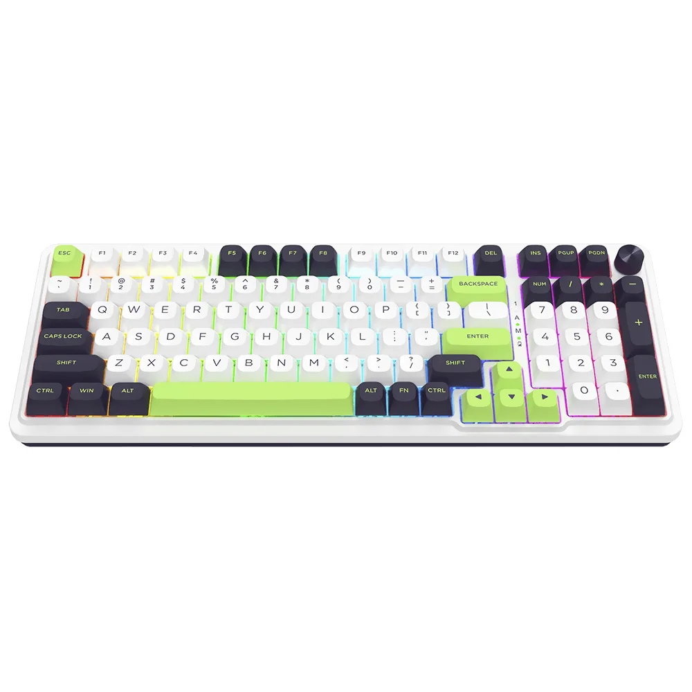 Imagem 2 de 3 do produto Teclado Gamer Mecânico Redragon K686wbg-RGB-max Eisa Max Wireless / RGB / Inglês - Branco