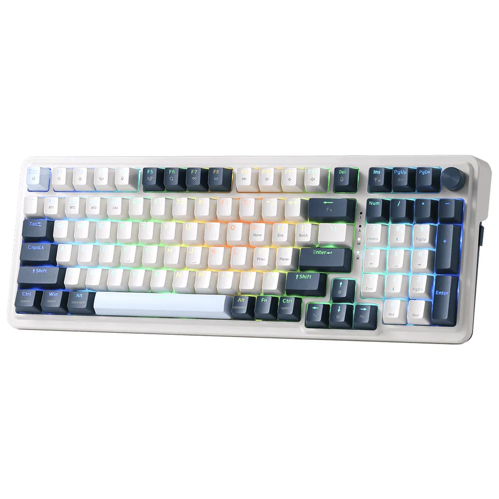 Imagem 2 de 3 do produto Teclado Gamer Mecânico Redragon K686wb-RGB-pro Eisa Wireless / RGB / Red / Inglês - Branco / Azul
