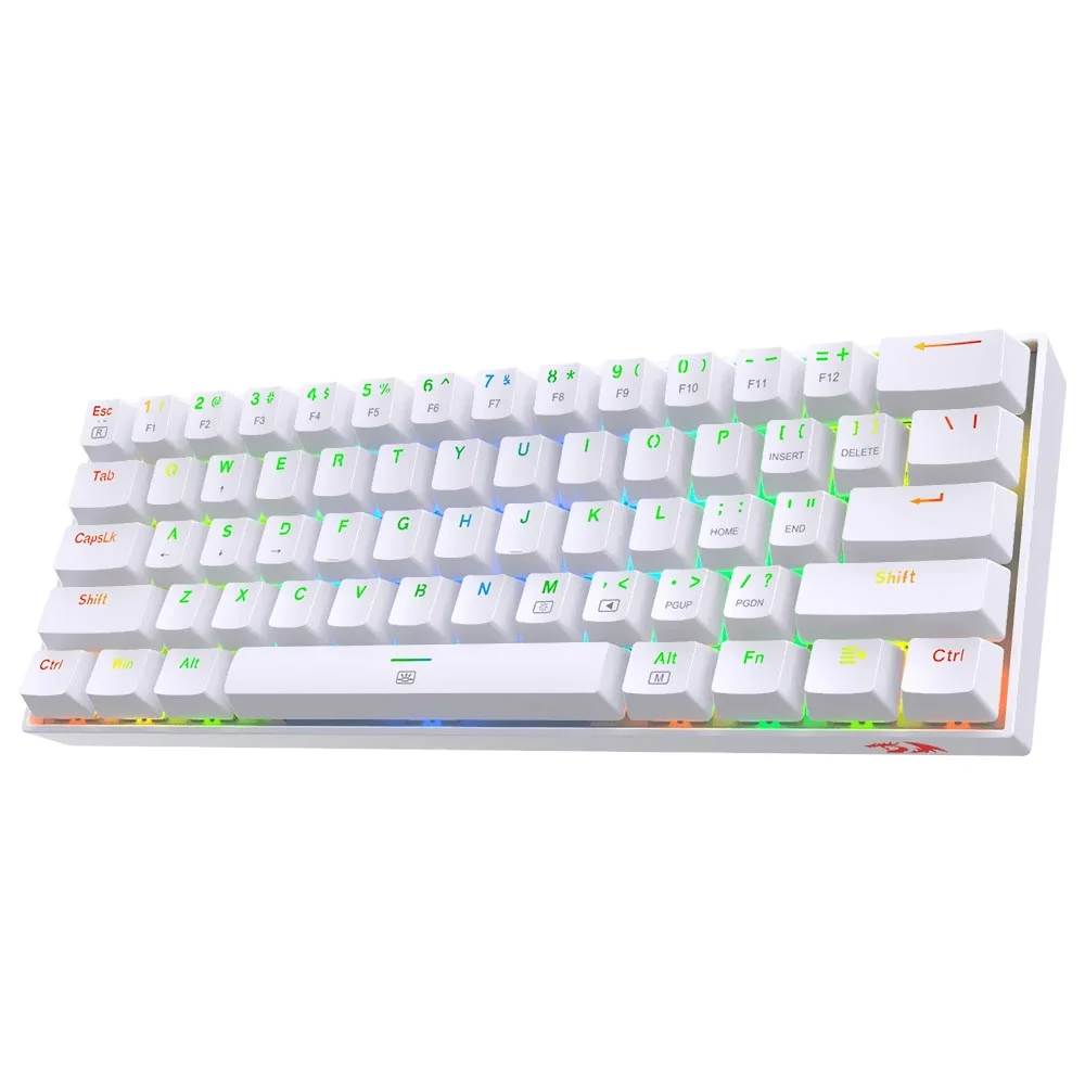 Imagem 3 de 3 do produto Teclado Gamer Mecânico Redragon K630w-RGB Dragonborn Mini Usb / Red / Inglês - Branco