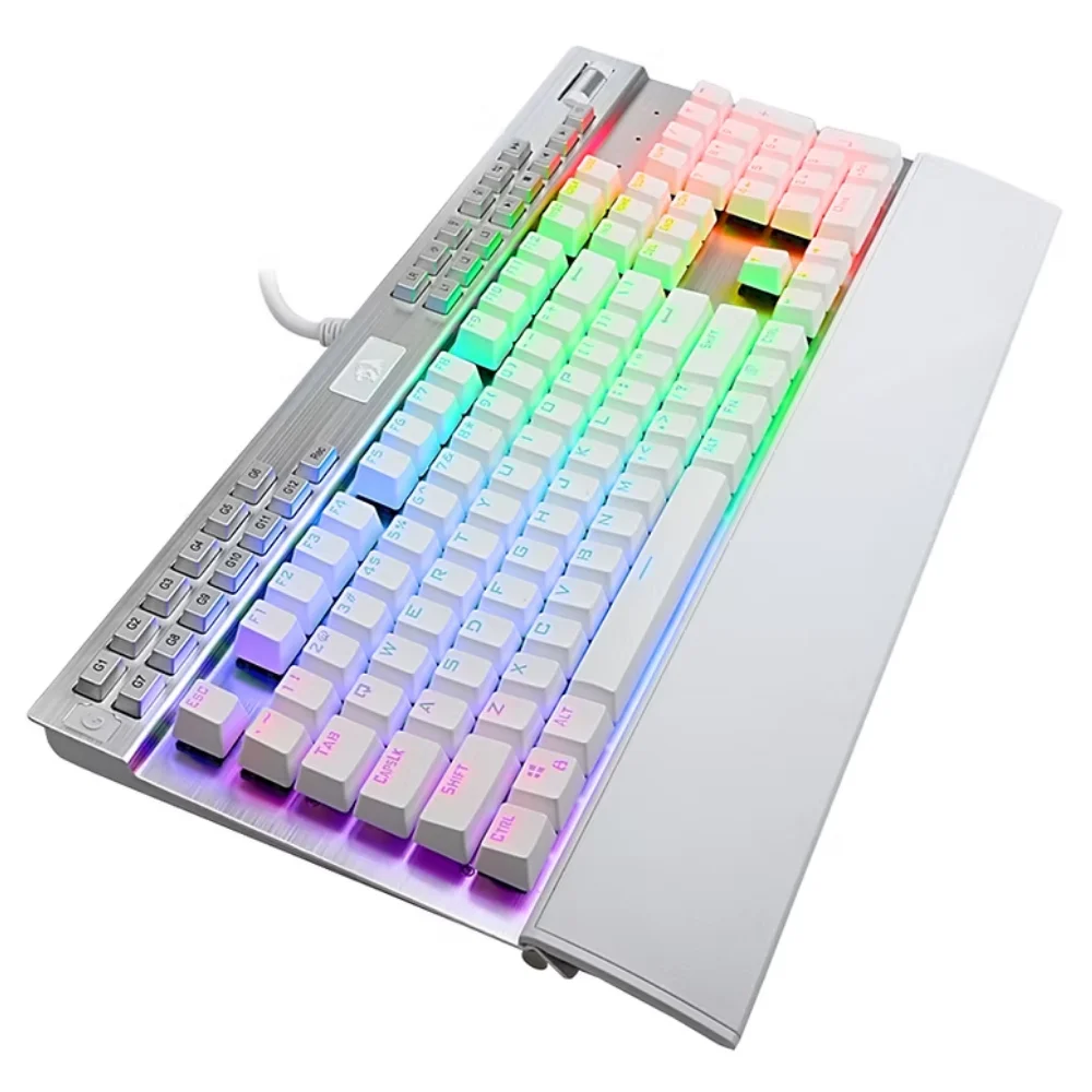 Imagem 3 de 3 do produto Teclado Gamer Mecânico Redragon K550w-1 Yama Usb / RGB / Inglês - Branco