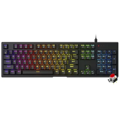 Teclado Gamer Mecânico Redragon K670-RGB Argo Usb / RGB / Red / Inglês - Preto