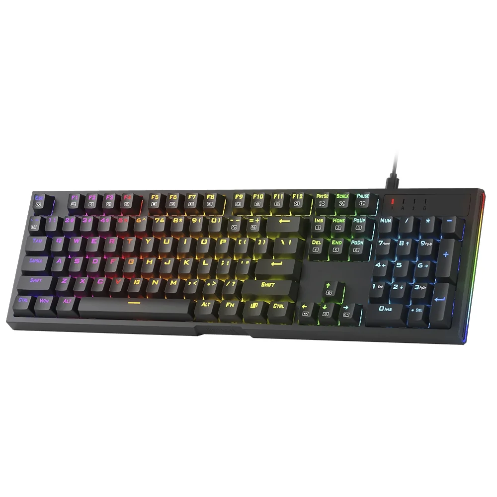 Imagem 2 de 3 do produto Teclado Gamer Mecânico Redragon K670-RGB Argo Usb / RGB / Red / Inglês - Preto