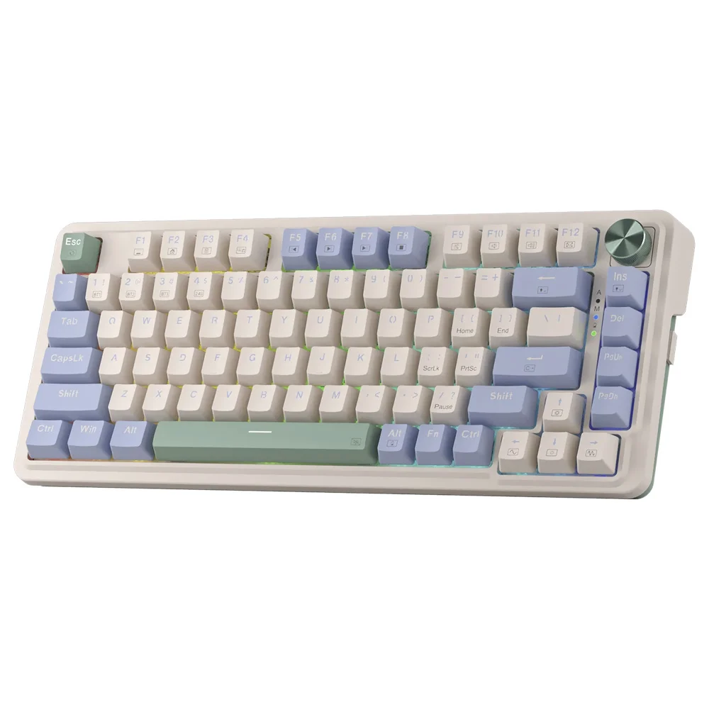 Imagem 3 de 3 do produto Teclado Gamer Mecânico Redragon K673cpg-RGB-pro Ucal Pro Wireless / RGB / Red / Inglês - Branco / Verde
