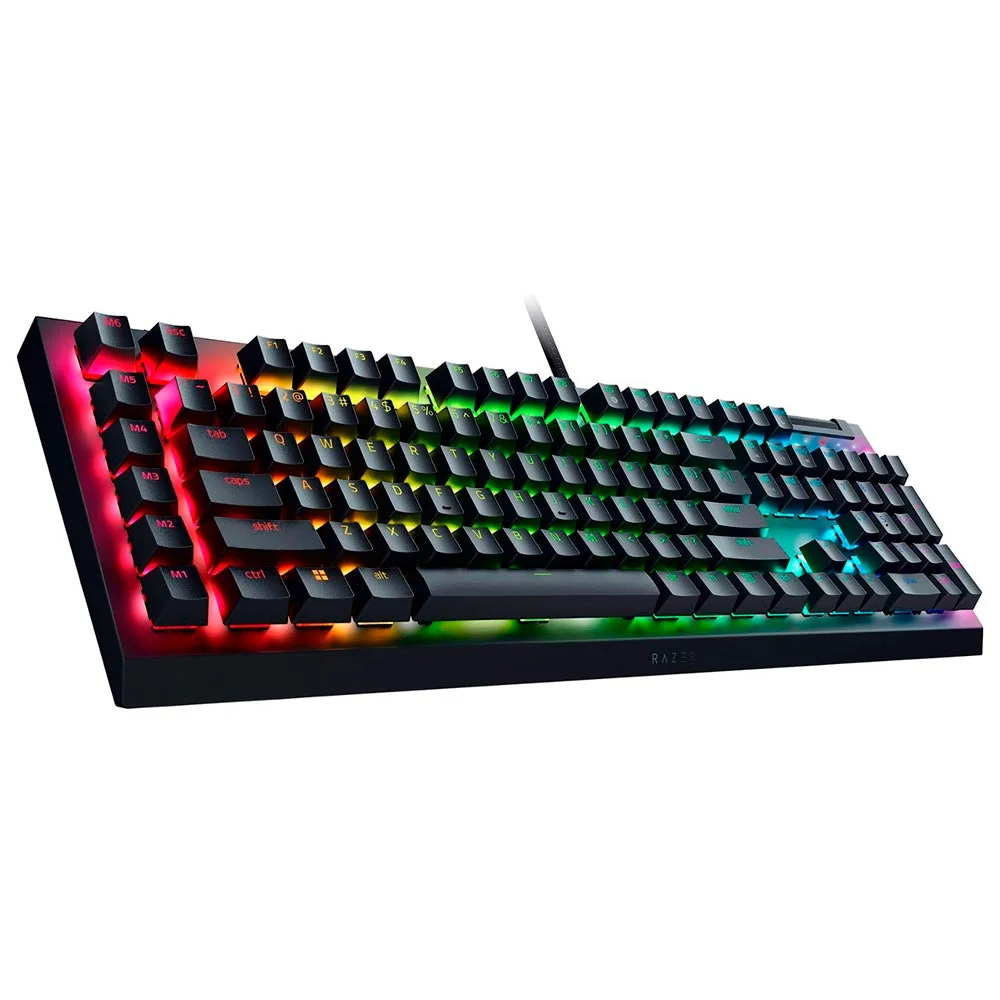Imagem 2 de 3 do produto Teclado Gamer Mecânico Razer Blackwidow V4 X Usb / RGB / Inglês - Preto (rz03-04700200-r3u1)