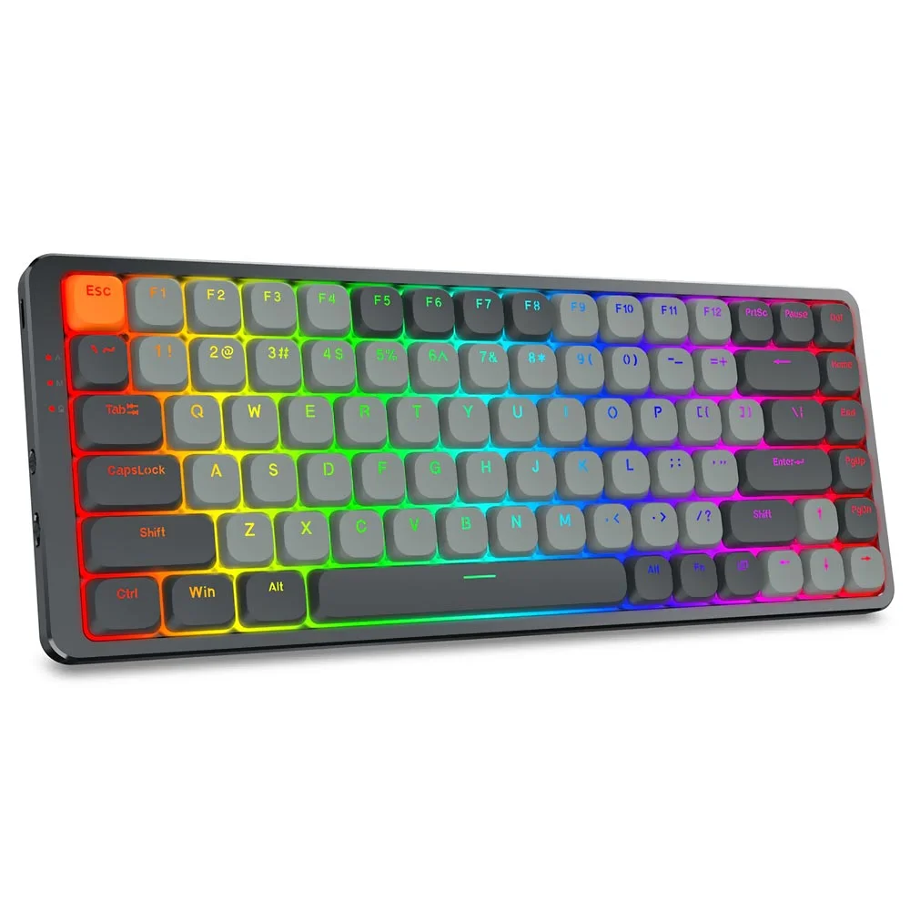 Imagem 3 de 3 do produto Teclado Gamer Mecânico Redragon K652gg-RGB-pro Azure Wireless / RGB / Blue / Inglês - Cinza
