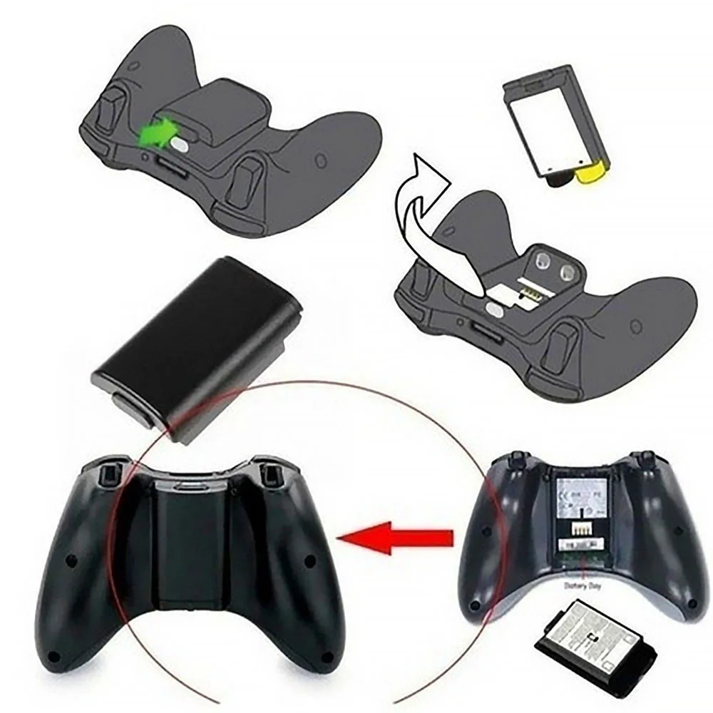 Imagem 2 de 4 do produto Controle Wireless Joystick Video Game PC Sem Fio - Rosa