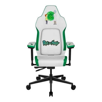 Cadeira Gamer Thunderx3 Core Smart Rick E Morty Branco E Verde