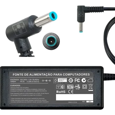 Fonte Carregador Para Hp Chromebook 11 14 14-c015dx 19,5v 3.33a 65w 761