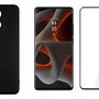 Capinha Preta Moto Edge 70 Fusion 5g + Pelicula Curvada 3d