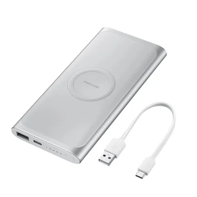 Carregador Portátil Samsung 15w Padrão Qi Bateria Externa Power Bank Carga Rápida Sem Padrão Qi Fio Wireless 10.000mah
