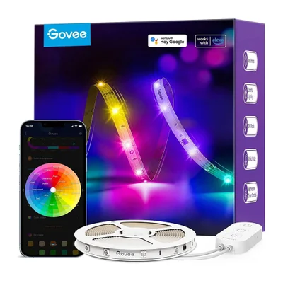 Fita LED Govee RGBic 5m Wifi Bluetooth App Inteligente 5m