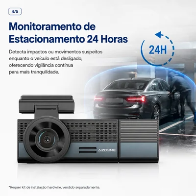 Câmera Veicular Azdome M500 3 Canais 4k Wifi 1080p Gps Dual — foto 4