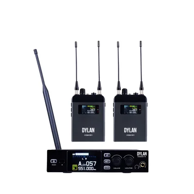 Monitor In Ear Sem Fio Uhf Dylan Dsm-900 Monitor In Ear Sem Fio Retorno De Palco Profissional Para Músicos E Igrejas