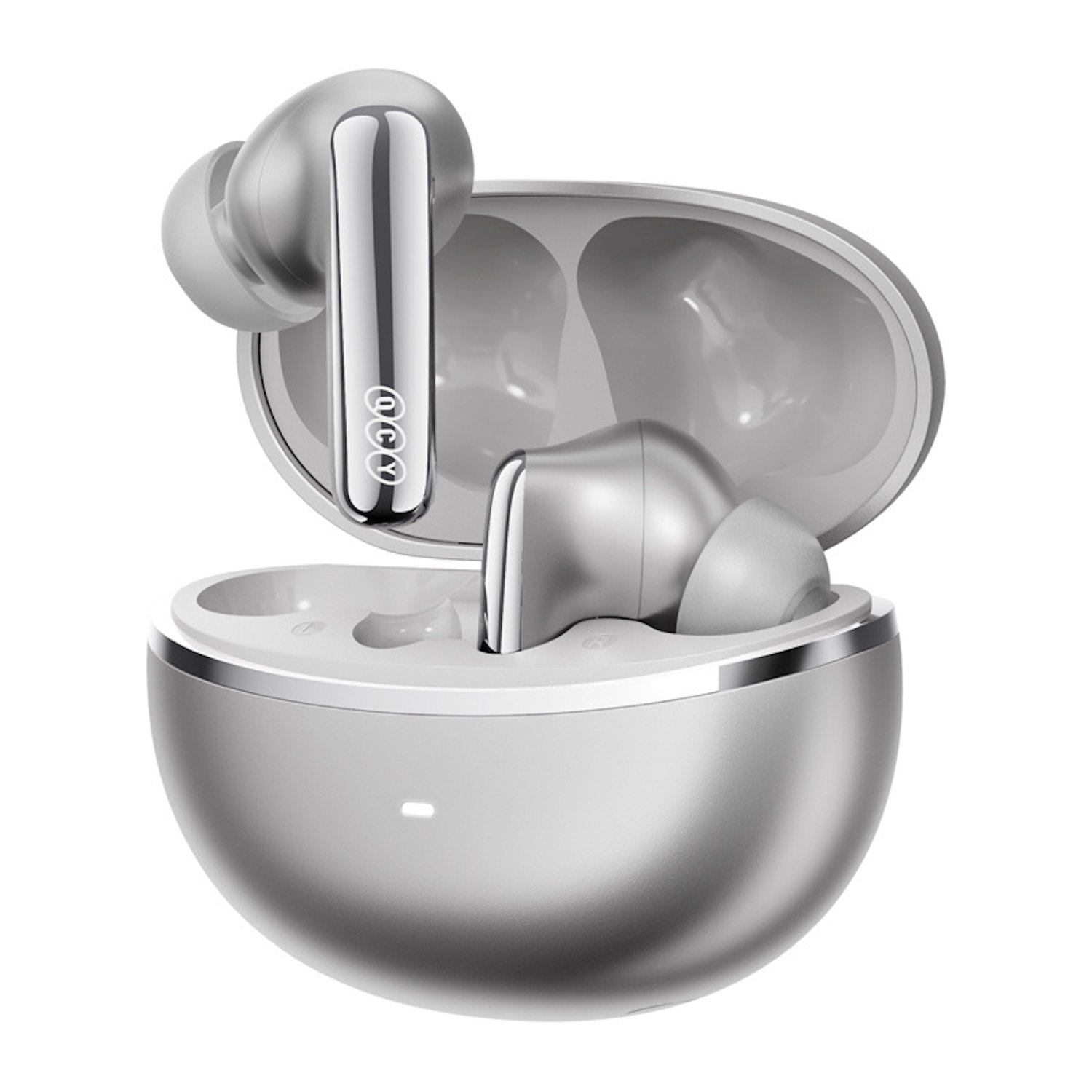 Fone De Ouvido Sem Fio Qcy Melobuds N70 Anc ( Cor: Titânio Natural ) Bluetooth 6.0, Áudio Hi-res Ldac,