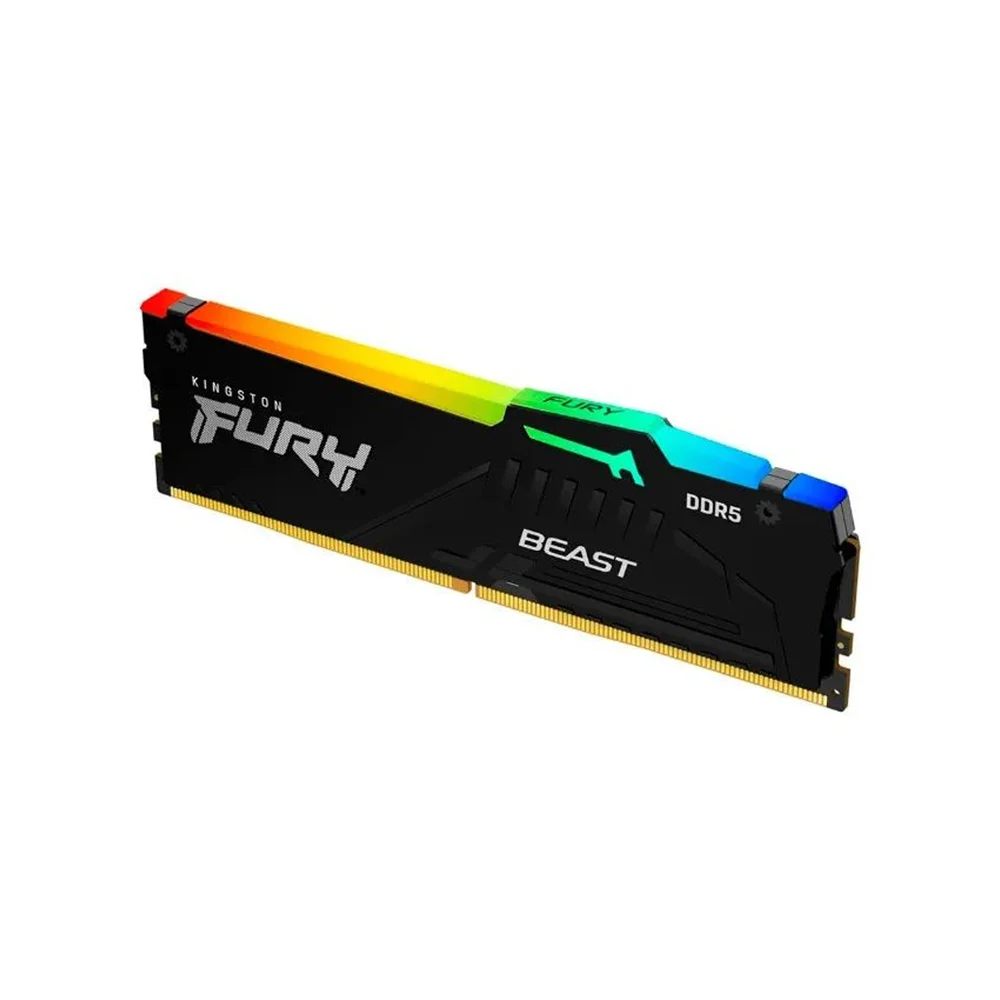 Mem?ria Kingston Fury Beast, RGB, 16gb, 6800mhz, Ddr5, Preto - Kf568c34bbea/16