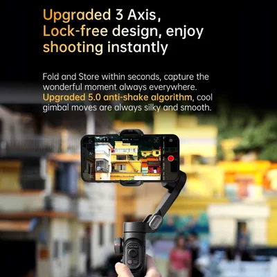 Estabilizador Aochuan Smart Xe Gimbal Preto P/smartphone — foto 4