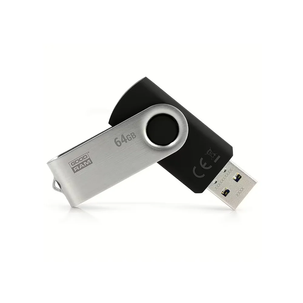 Imagem 3 de 4 do produto Pen Drive Uts3 Preto Usb 3.0 64gb Goodram