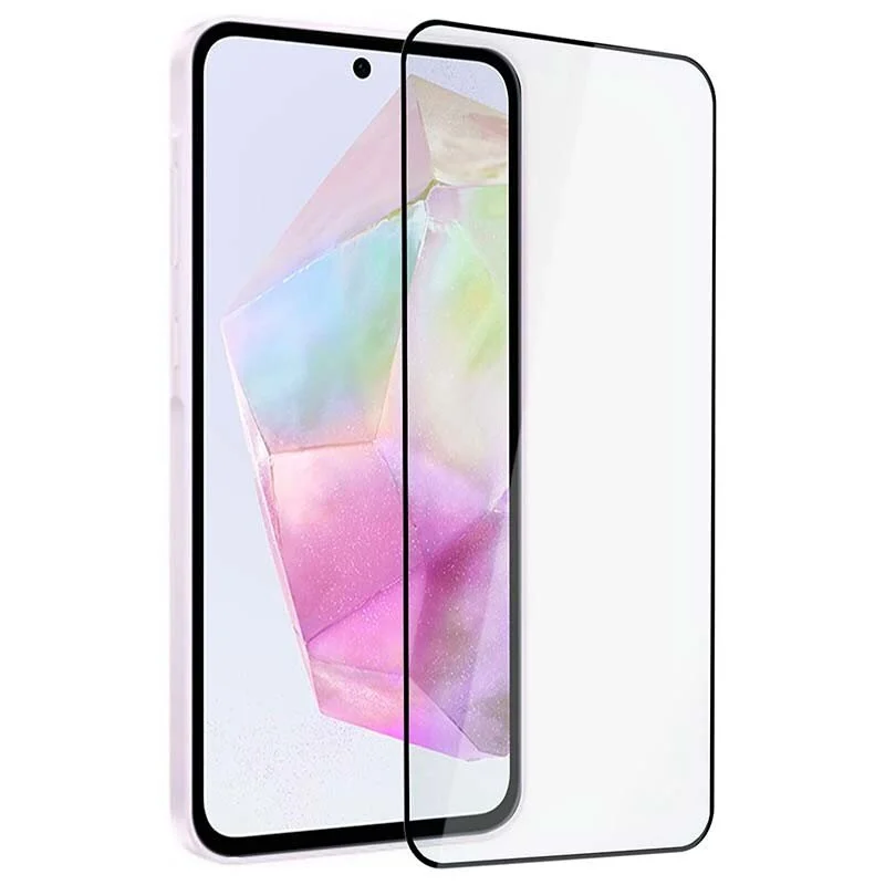 Imagem 2 de 5 do produto Capa Capinha Case Aveludada Preta + Película 3d De Vidro Para Samsung Galaxy A55