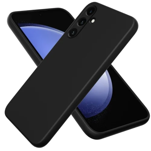 Imagem 4 de 5 do produto Capa Capinha Case Aveludada Preta + Película 3d De Vidro Para Samsung Galaxy A55