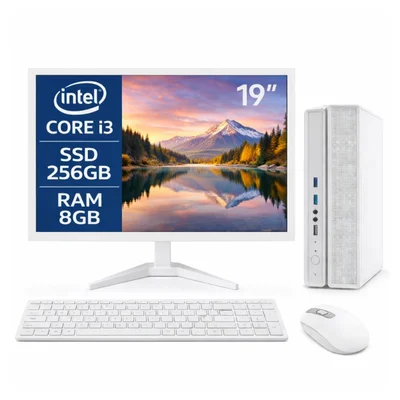 Computador Slim Br Completo i3 8ª Gen 8GB SSD 256gb Win 11