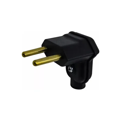 Tomada Plug 2 Pinos 10a Macho Pld6 Preto 250v Margirius