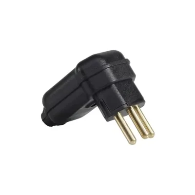 Tomada Plug Margirius Pld8 3 Pinos 90° 20a 250v Preto