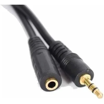 Cabo P2 Estéreo + J2 Dourado 1,5m Portátil Som