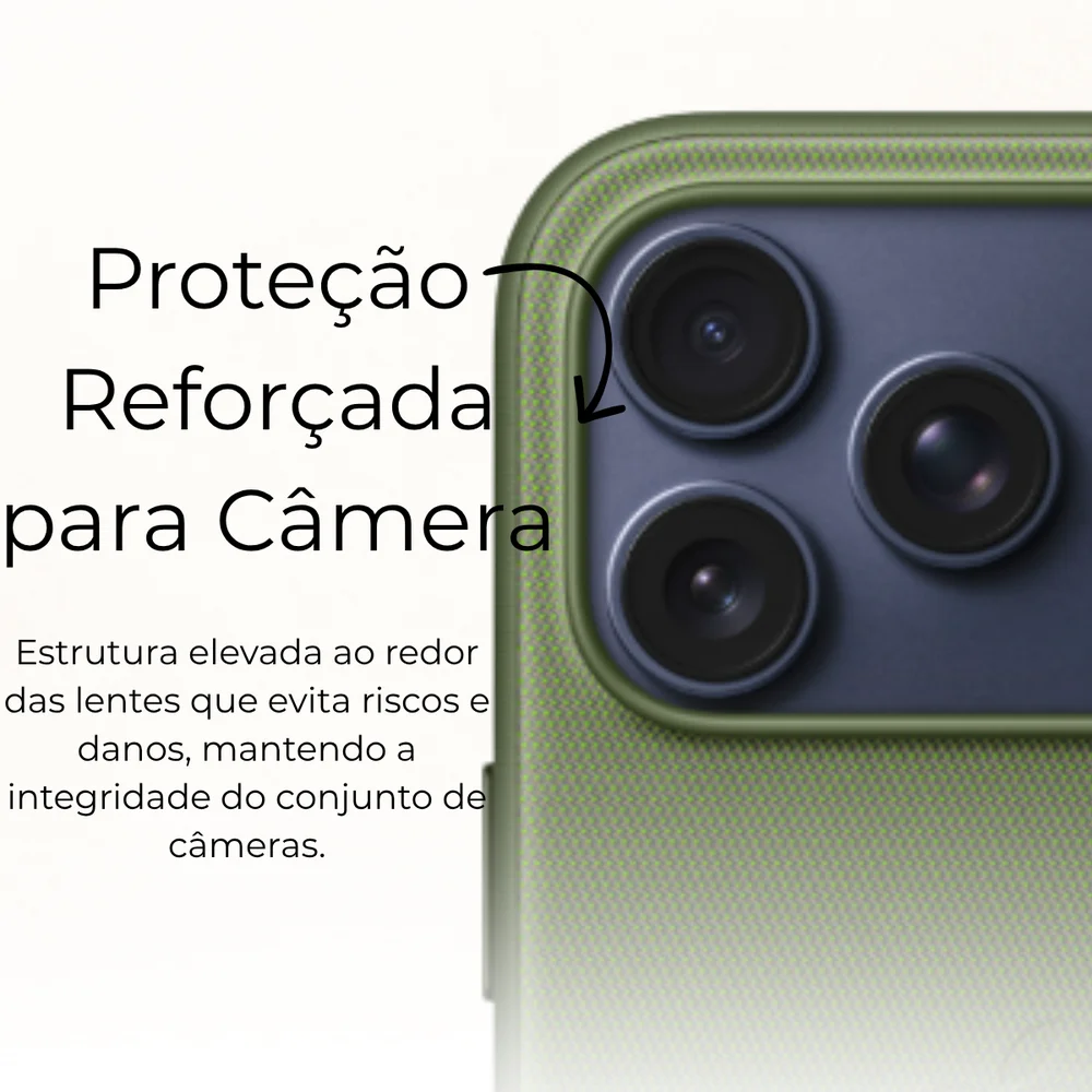 Imagem 4 de 5 do produto Capa Capinha Tecido Techwoven Magsafe Para Iphone 17 Pro Max Siena