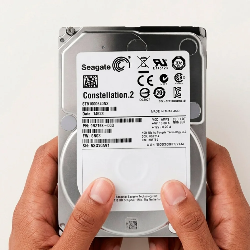 Hd 1TB Sata 3 64mb 7200rpm 2,5 Constellation Wf12f Servidor St91000640ns Seagate