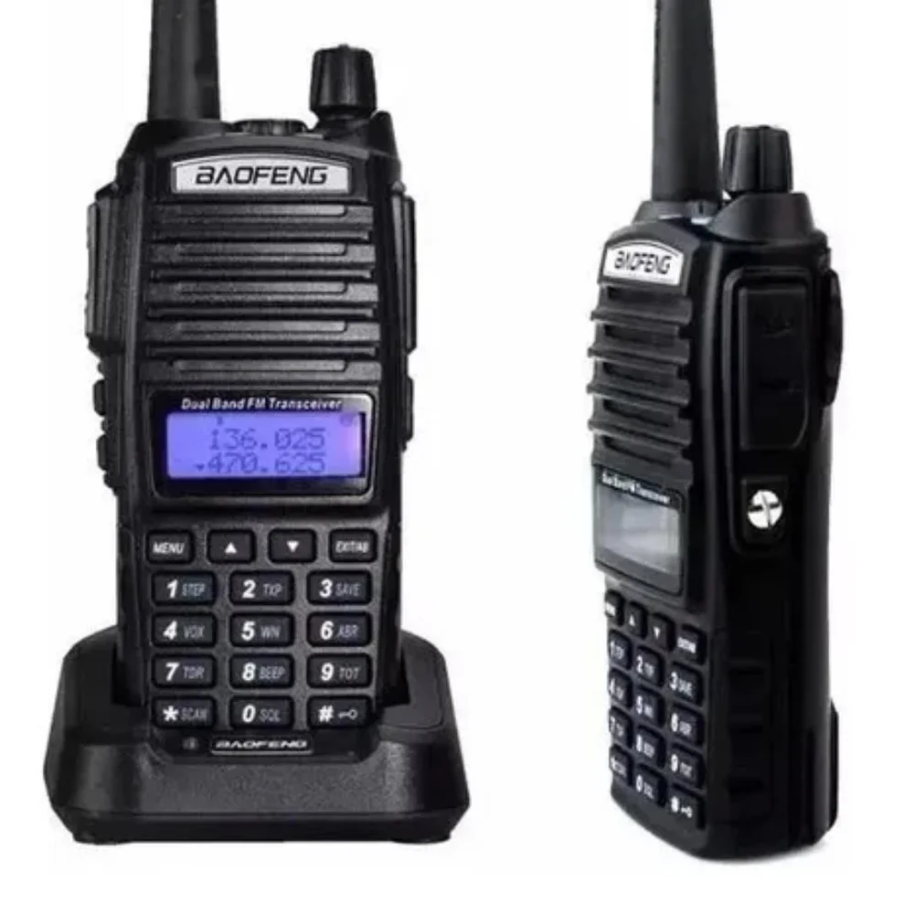 Imagem 5 de 5 do produto Kit 10 Rádio Comunicador Walk Talk Baofeng Dual Band Uv-82