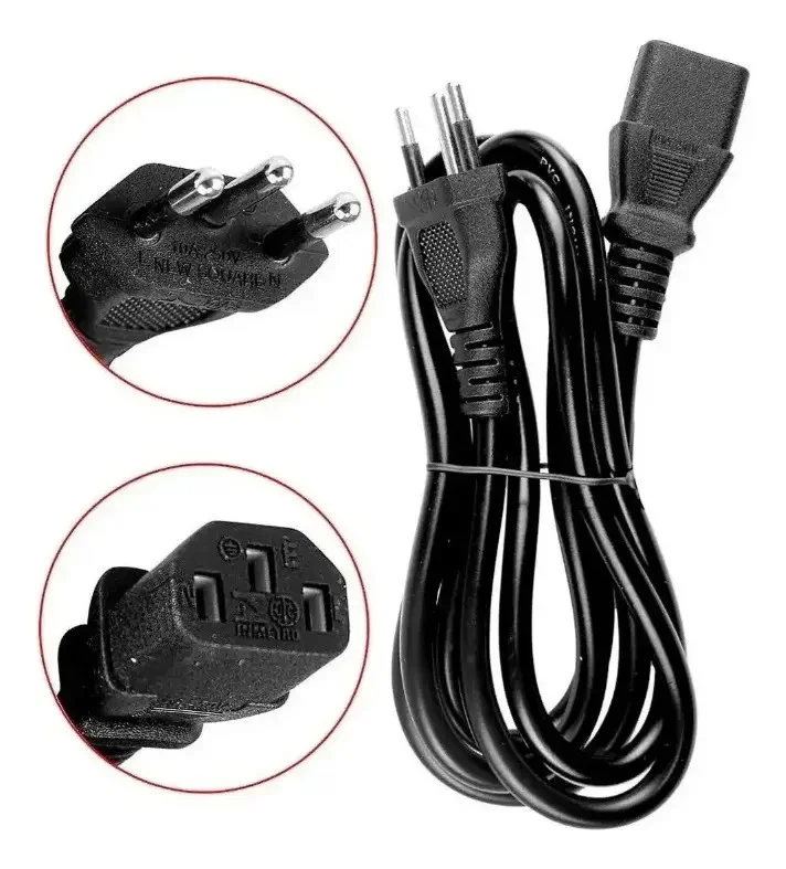 Imagem 3 de 3 do produto Fonte Atx Gamer 750w Brazil Pc Pfc Ativo 24 Pinos Cor Preto