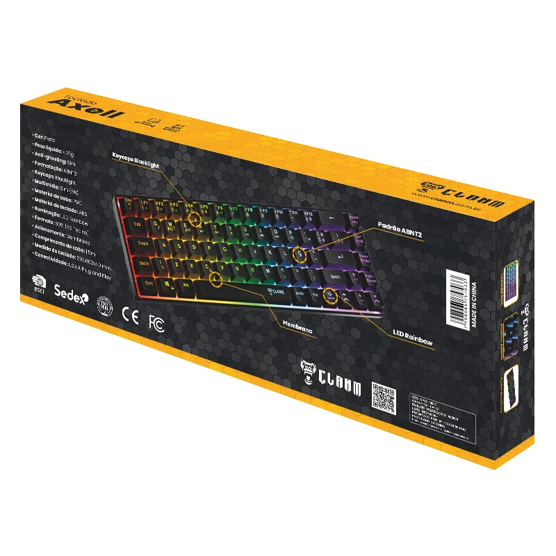 Imagem 5 de 5 do produto Teclado Gamer 60% Clanm Axell