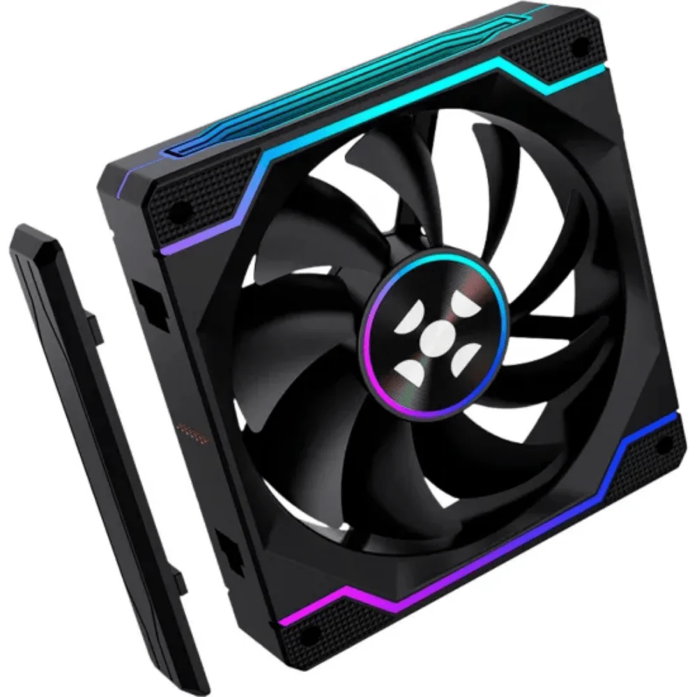 Imagem 4 de 5 do produto Kit C/3 Fans ARGB Preto Wireless Sync Fortrek Twister