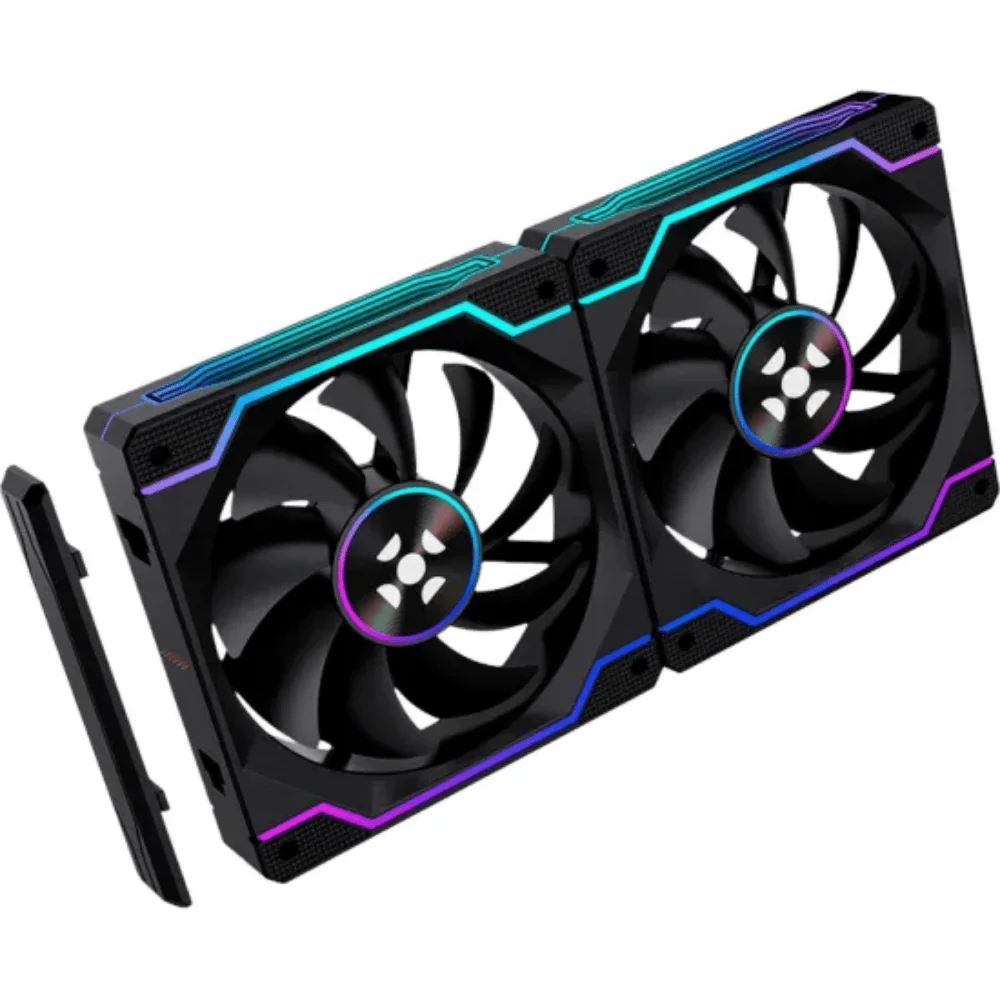 Imagem 5 de 5 do produto Kit C/3 Fans ARGB Preto Wireless Sync Fortrek Twister