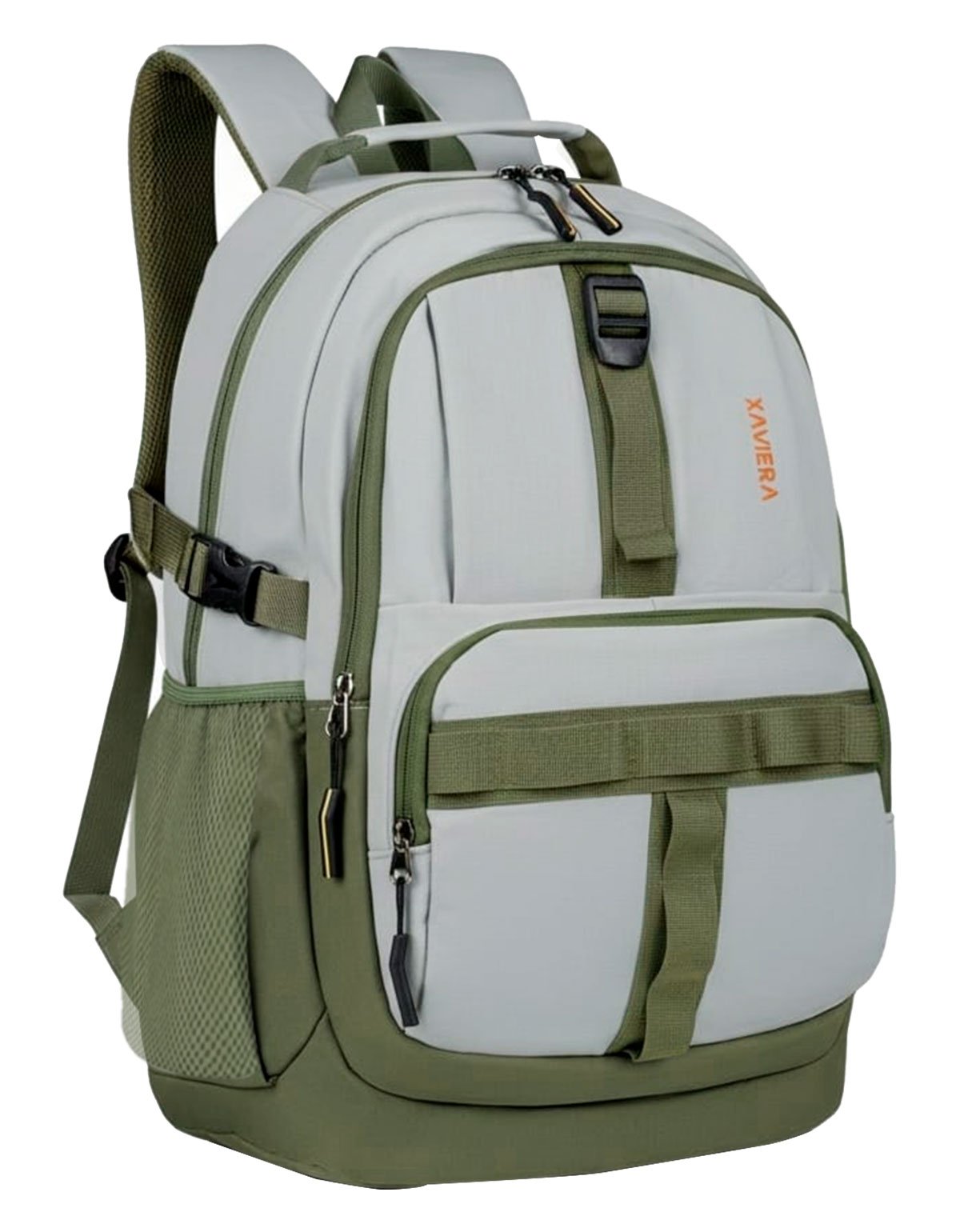 Mochila Masculina Esportiva Bolso Para Notebook Executiva Cor Cinza E Verde