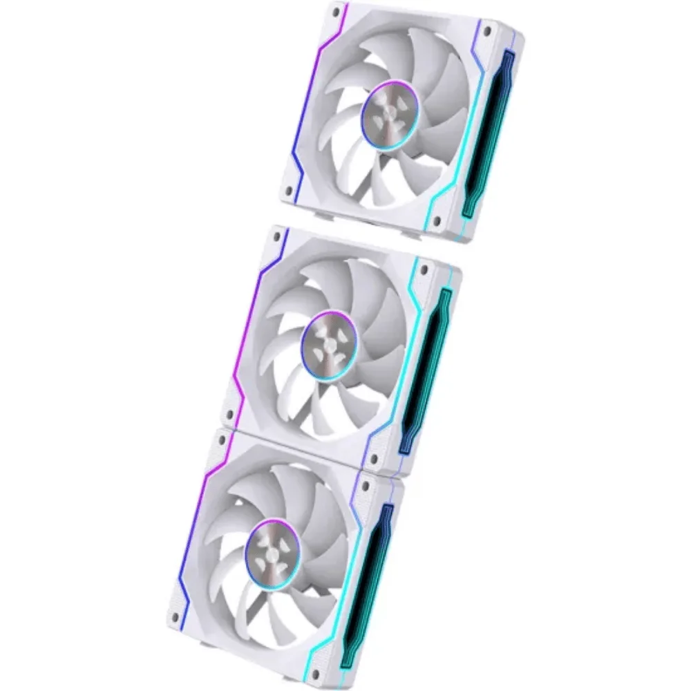 Kit C/3 Fans ARGB Branco Wireless Sync Fortrek Twister 4