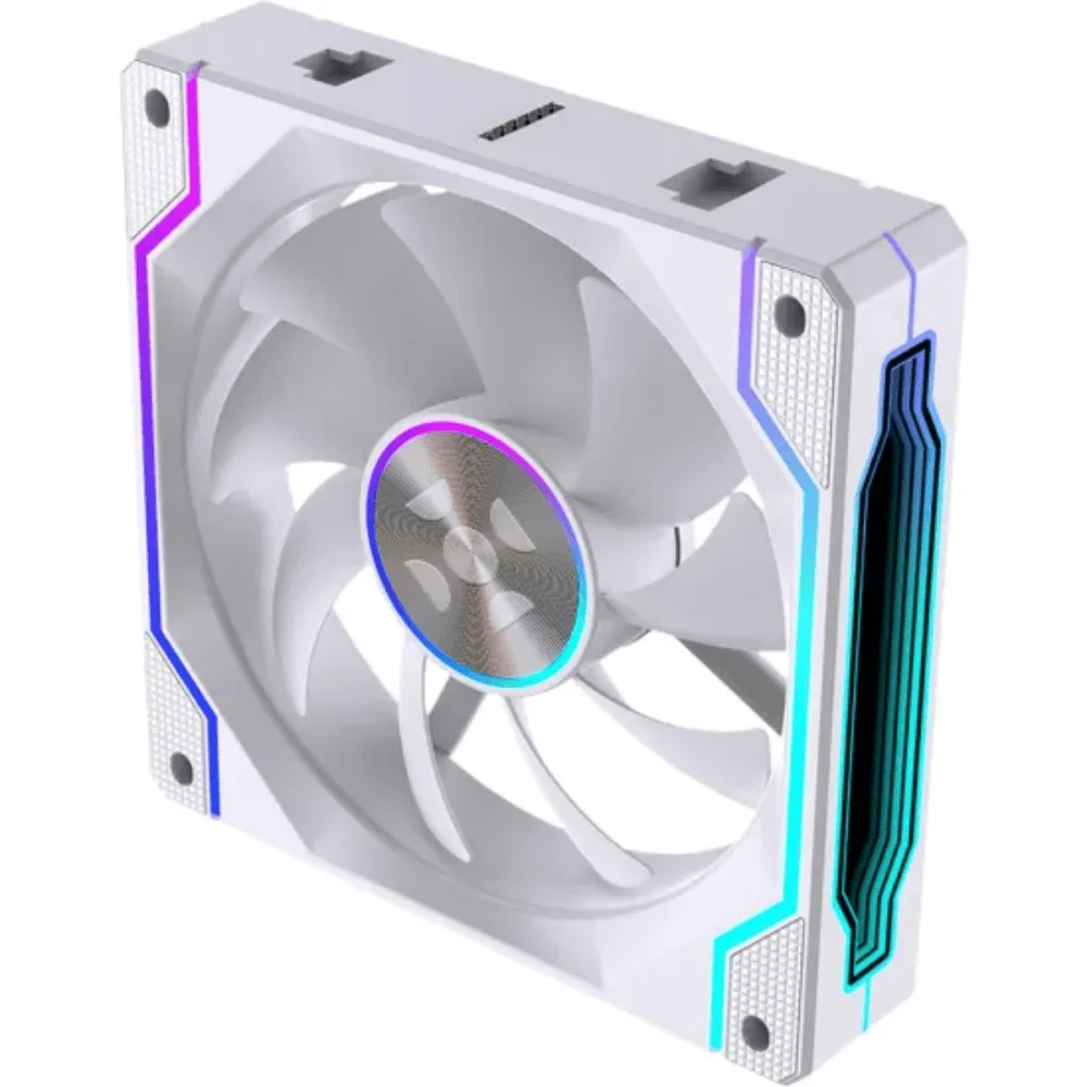 Imagem 3 de 5 do produto Kit C/3 Fans ARGB Branco Wireless Sync Fortrek Twister