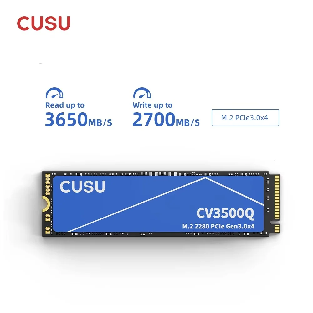 Imagem 3 de 5 do produto SSD M.2 Nvme Cusu 256gb - Upgrade Gamer Turbo (promoção)
