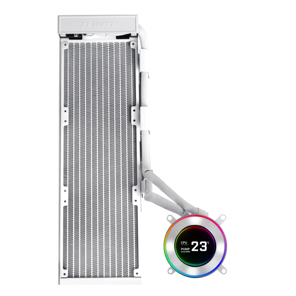 Imagem 3 de 3 do produto Water Cooler 360mm Lian Li Hydroshift Ii Lcd-c 360n, Display Lcd, S/ Fans, White -  Ghs2lcd36w