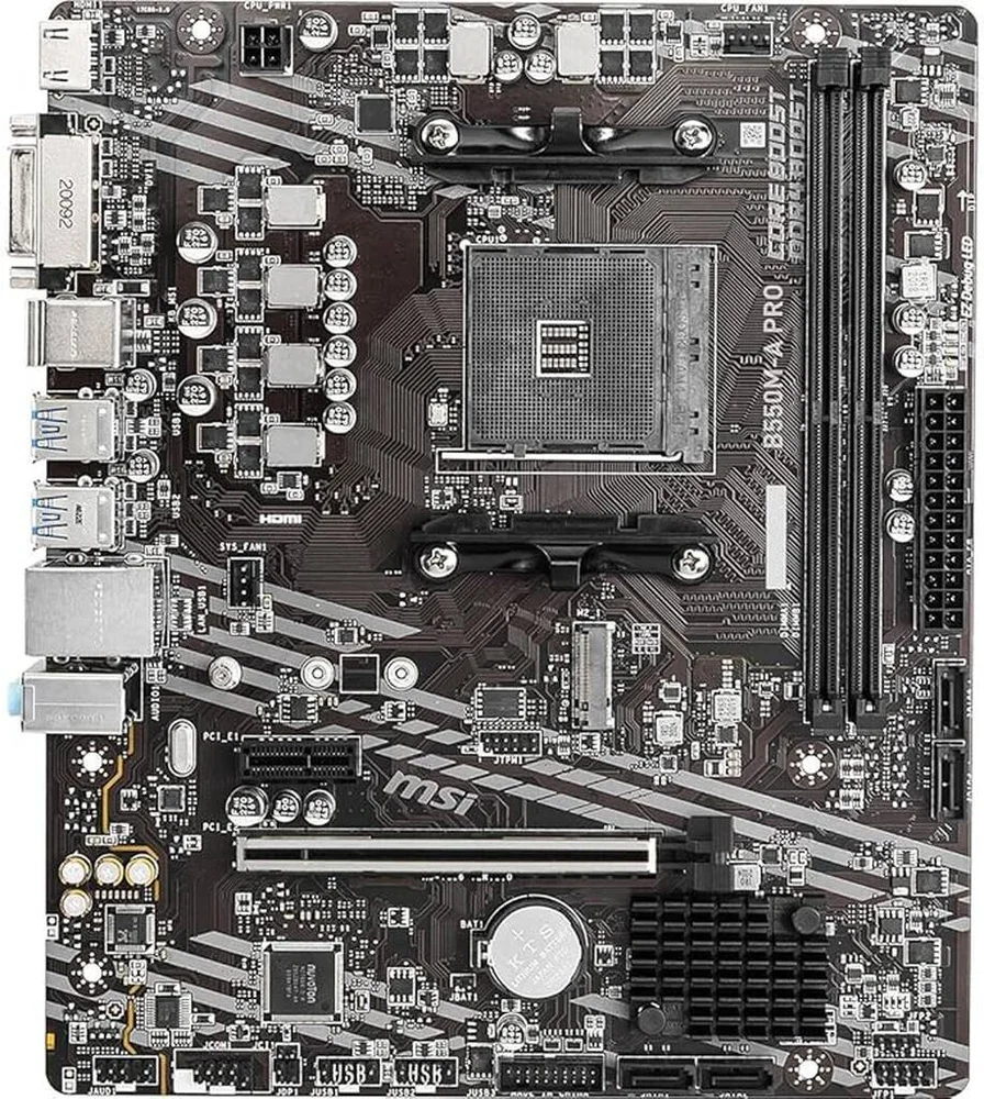 Imagem 3 de 4 do produto Placa Mãe Msi B550m-a Pro Ddr4 Socket Am4 M-atx Chipset Amd