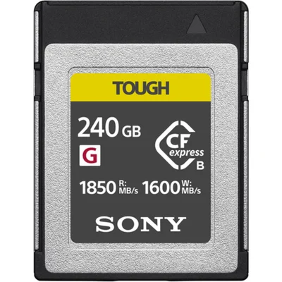 Cartão Memória Sony Cfexpress 240GB Type B Tough 1700mb/s Ceb-g240t