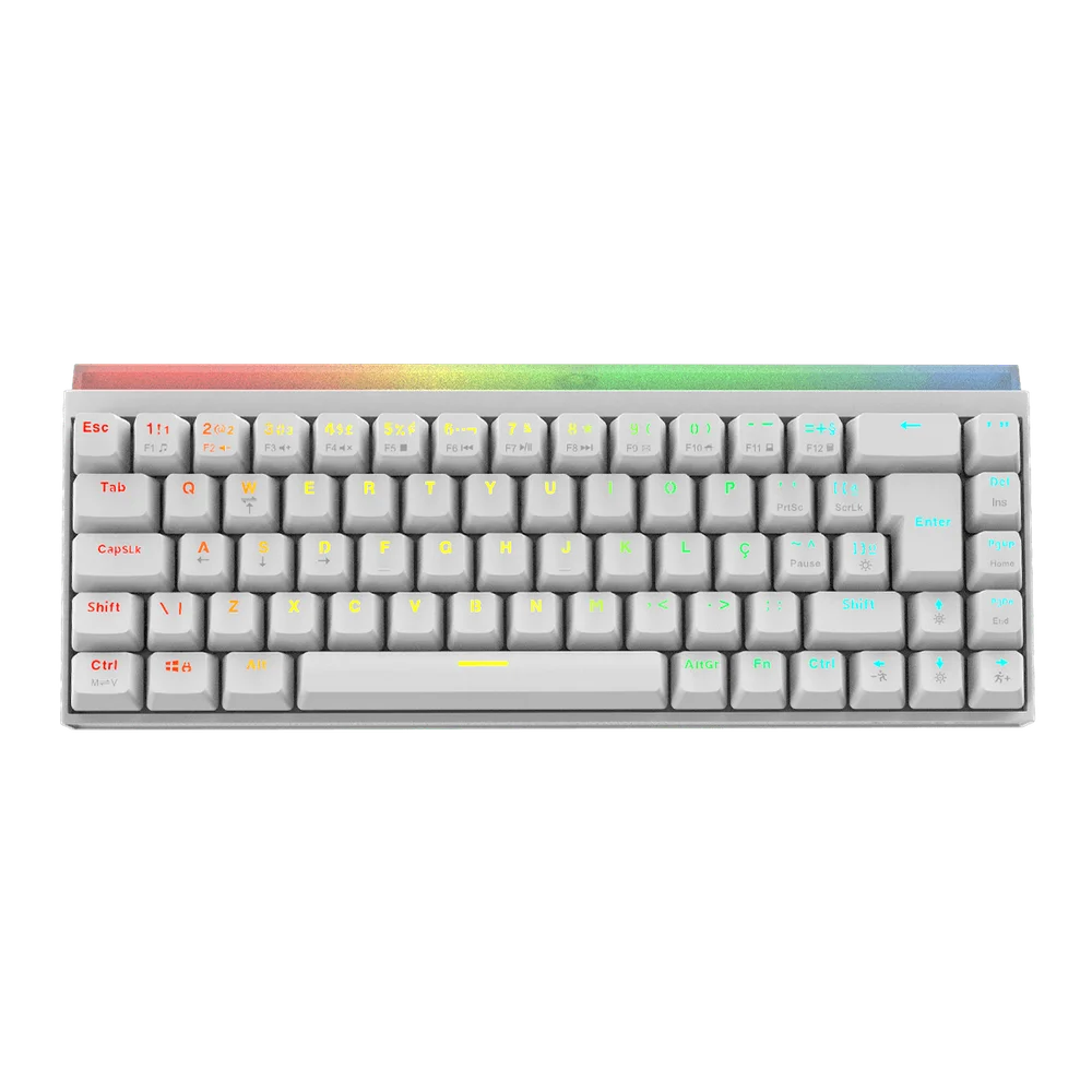 Teclado Mecanico 60% PCyes Shiyan White Ghost RGB - Switch Red - Tpshwgrd Teclado Mecanico 60% PCyes Shiyan White Ghost RGB - Switch Red - Tpshwgrd