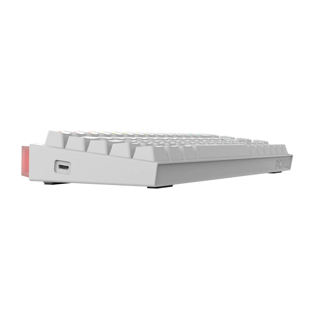 Teclado Mecanico 60% PCyes Shiyan White Ghost RGB - Switch Red - Tpshwgrd Teclado Mecanico 60% PCyes Shiyan White Ghost RGB - Switch Red - Tpshwgrd