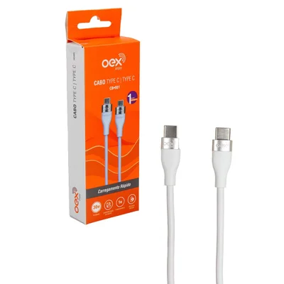 Cabo Carregador E Dados Cb901 Usb C Duas Pontas 20w Oex