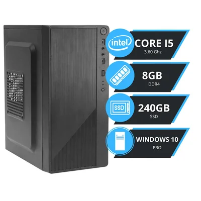 Computador PC Brazil PC i5 6ª Geração, 8GB Ram Ddr4, Hd SSD 240GB